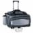 Vulcan Portable Propane Grill & Cooler Tote with Trolley, Black with Gray Accents Perspective: front