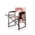 Sports Chair, Moka Collection - Brown with Beige & Red Accents Perspective: front