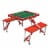 Iowa State Cyclones - Picnic Table Portable Folding Table with Seats Perspective: front