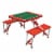 Louisville Cardinals - Picnic Table Portable Folding Table with Seats Perspective: front