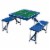 Kansas Jayhawks - Picnic Table Portable Folding Table with Seats Perspective: front