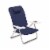 Monaco Reclining Beach Backpack Chair, Navy Blue Perspective: front