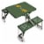 Baylor Bears - Picnic Table Portable Folding Table with Seats Perspective: front