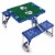 Indianapolis Colts - Picnic Table Portable Folding Table with Seats Perspective: front