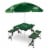 New York Jets - Picnic Table Folding Table with Seats and Umbrella Perspective: front