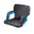 Ventura Portable Reclining Stadium Seat, Gray with Vista Blue Accents Perspective: front