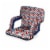 Ventura Portable Reclining Stadium Seat, Navy Blue, Orange, & Gray Pattern Perspective: front