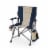 Outlander Folding Camp Chair with Cooler, Navy Blue Perspective: front