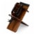 Growler Stand with 64oz Glass Growler, Acacia Wood Perspective: front