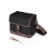 Beer Caddy Cooler Tote with Opener, Black with Brown Accents Perspective: front