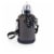 Insulated Growler Tote with 64 oz. Matte Black Stainless Steel Growler, Gray Perspective: front