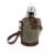 Insulated Growler Tote with 64 oz. Matte Black Stainless Steel Growler, Khaki Green Perspective: front