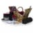 Somerset Picnic Basket, Red & Black Buffalo Plaid Pattern Perspective: front