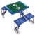 Los Angeles Chargers - Picnic Table Portable Folding Table with Seats Perspective: front