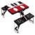 Disney Mickey Mouse - Picnic Table Portable Folding Table with Seats, Black Perspective: front