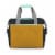 On The Go Lunch Cooler, Mustard Yellow with Gray & Blue Accents Perspective: front