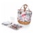 Promenade Picnic Basket, Floral Pattern Perspective: front