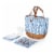 Promenade Picnic Basket, Moroccan Watercolor Pattern Perspective: front