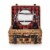 Champion Picnic Basket, Red & Black Buffalo Plaid Pattern Perspective: front