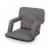 Ventura Portable Reclining Stadium Seat, Heathered Gray Perspective: front