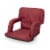 Ventura Portable Reclining Stadium Seat, Burgundy Perspective: front