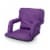 Ventura Portable Reclining Stadium Seat, Purple Perspective: front