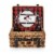 Disney Mickey Mouse - Champion Picnic Basket, Red & Black Buffalo Plaid Pattern Perspective: front