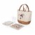 Disney Minnie Mouse - Promenade Picnic Basket, Beige Canvas Perspective: front