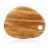 Pebble Shaped Acacia Serving Board 18" x 15", Natural Acacia Perspective: front