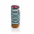 Malbec Insulated Canvas and Willow Wine Bottle Basket, Navy Blue & White Stripe Perspective: front