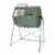 Jora Composter JK125 33 Gallon Outdoor Dual Chamber Steel Compost Tumbler Bin Perspective: front