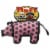 Tuffy® Pink Junior Pig Dog Toy Perspective: front