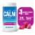 Natural Vitality CALM Raspberry Lemon Flavored Gummies Magnesium Citrate Supplement Perspective: front