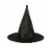 Seasons Witch Hat Adult Halloween Costume Accessory - Black Perspective: front