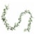 Northlight 6ft Green and Silver Glitter Artificial Eucalyptus Garland Perspective: front