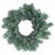 Northlight Traditional Frosted Green Pine Decorative Christmas Wreath - 12 - Unlit Perspective: front