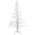 Northlight 6' White Lighted Christmas Cascade Twig Tree Outdoor Decoration - Clear Lights Perspective: front