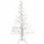 Northlight 6' White Lighted Christmas Cascade Twig Tree Outdoor Decoration - Clear Lights Perspective: front
