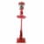 Northlight 70.75 Musical Red Holiday Street Lamp with Christmas Tree Snowfall Lantern Perspective: front