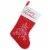 Northlight 15.75  Red and White Merry Christmas Tree Stocking with Cuff Perspective: front