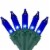 Northlight 35-Count Blue Mini Christmas Light Set, 7ft Green Wire Perspective: front