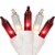 Northlight 35-Count Red and Clear Mini String Christmas Light Set, 7ft White Wire Perspective: front