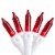 Northlight 50-Count Red Mini String Christmas Light Set, 10ft White Wire Perspective: front