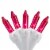 Northlight 100-Count Pink Mini Christmas Lights - 20.25ft, White Wire Perspective: front