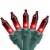 Northlight 100-Count Red Mini Christmas Lights Set, 20.25ft Green Wire Perspective: front