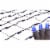 Northlight 2' x 8' Blue LED Tree Trunk Wrap Christmas Net Lights - Brown Wire Perspective: front