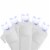 Northlight 100ct Pure White LED Wide Angle Christmas Icicle Lights, 5.5ft White Wire Perspective: front
