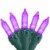 Northlight 50ct Purple LED Mini Christmas Lights, 16.25ft Green Wire Perspective: front