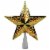 Northlight 8.5 Lighted Gold and White Star Cut-Out Design Christmas Tree Topper - Clear Perspective: front