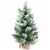 Northlight 22 Flocked Pine Full Artificial Christmas Tree in Burlap Base - Unlit Perspective: front